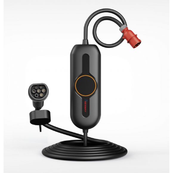 IP67 22kw Typ 2 6A-32A Dreiphasiges tragbares EV-Ladegerät für den Heimgebrauch - IP67-22kw